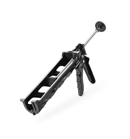 Pistol silicon manual SGS, corp plastic negru, tijă cromată