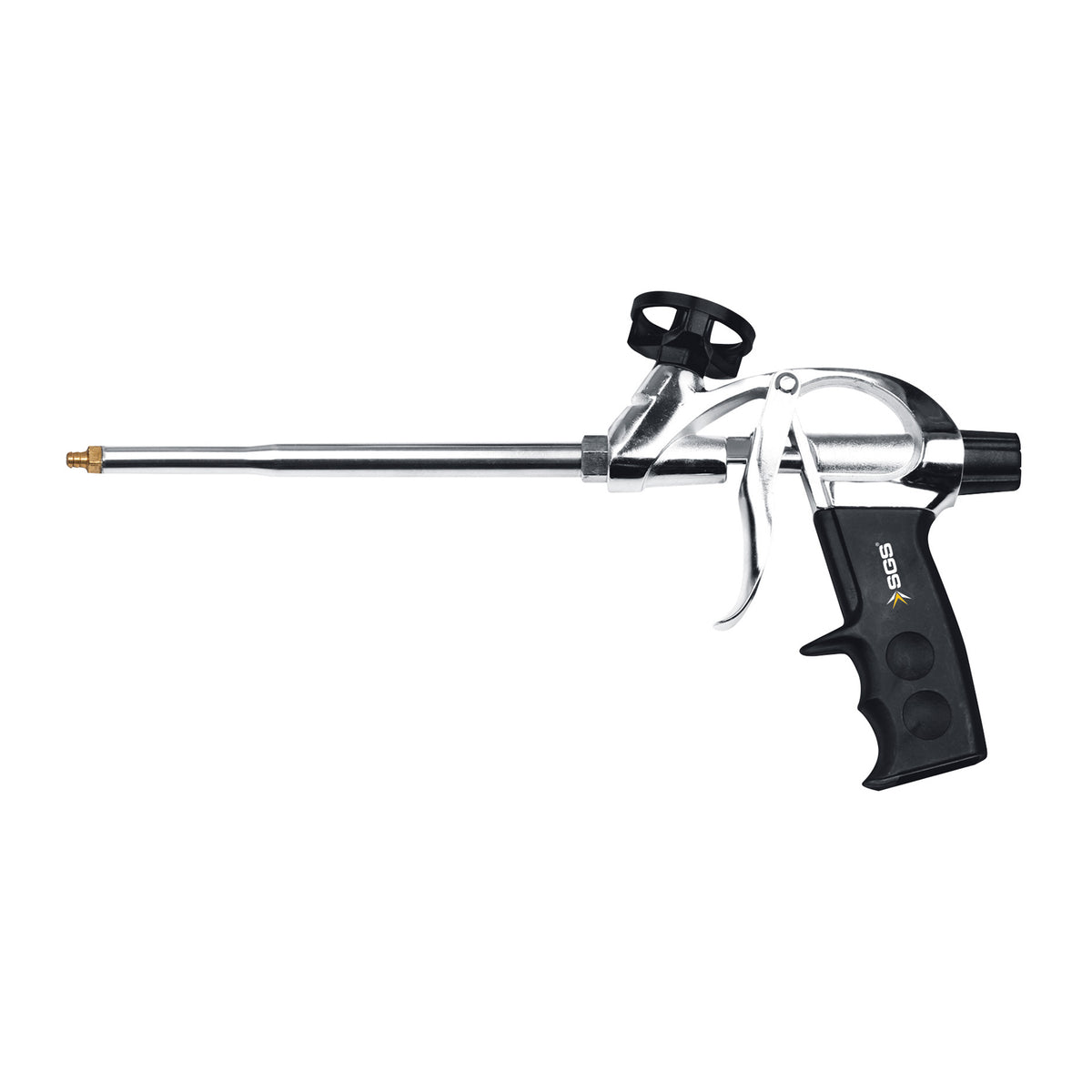 Pistol Profesional pentru Spumă Poliuretanică SGS301, Corp Aluminiu Cromat, PTFE, Precizie Ridicată, Rezistent și Durabil