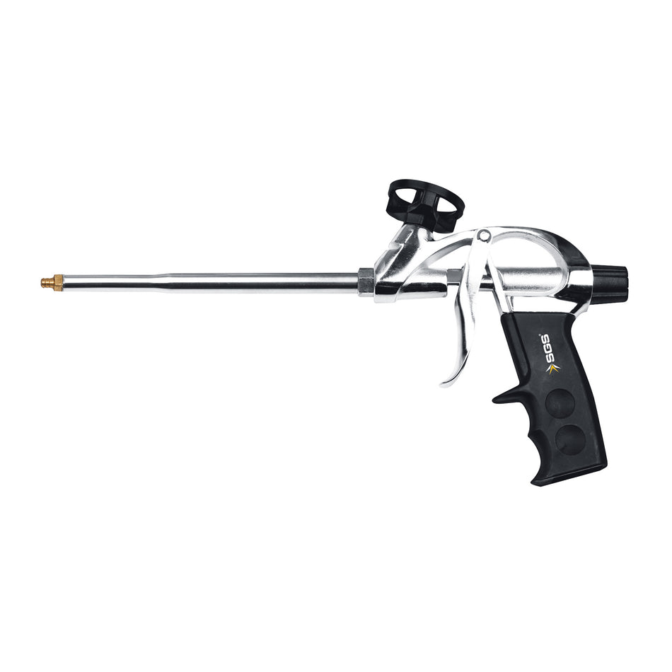 Pistol Profesional pentru Spumă Poliuretanică SGS301, Corp Aluminiu Cromat, PTFE, Precizie Ridicată, Rezistent și Durabil