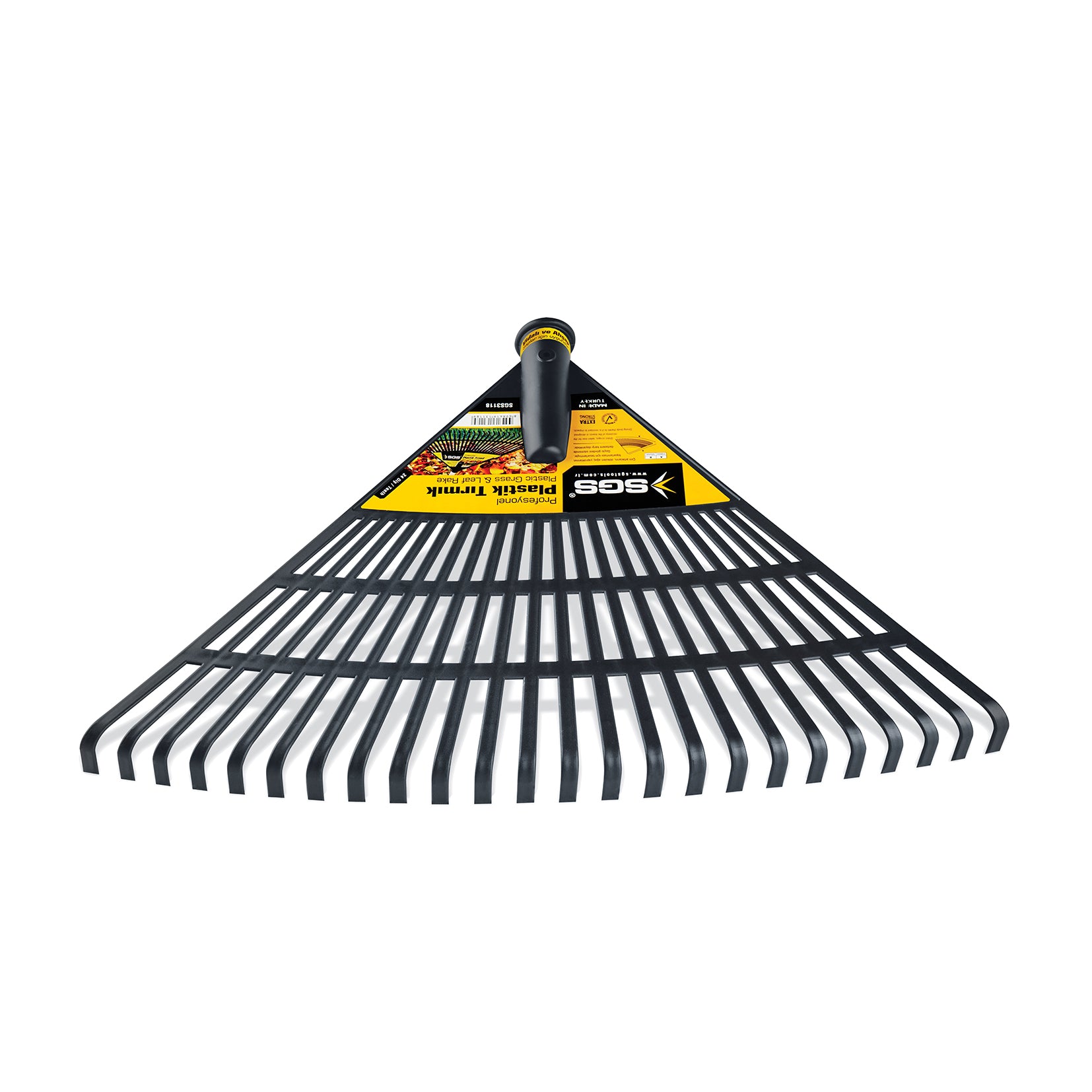 Greblă Plastic pentru Frunze SGS3118, Corp Rezistent, 505 mm Lățime, Ideală pentru Grădină și Curte