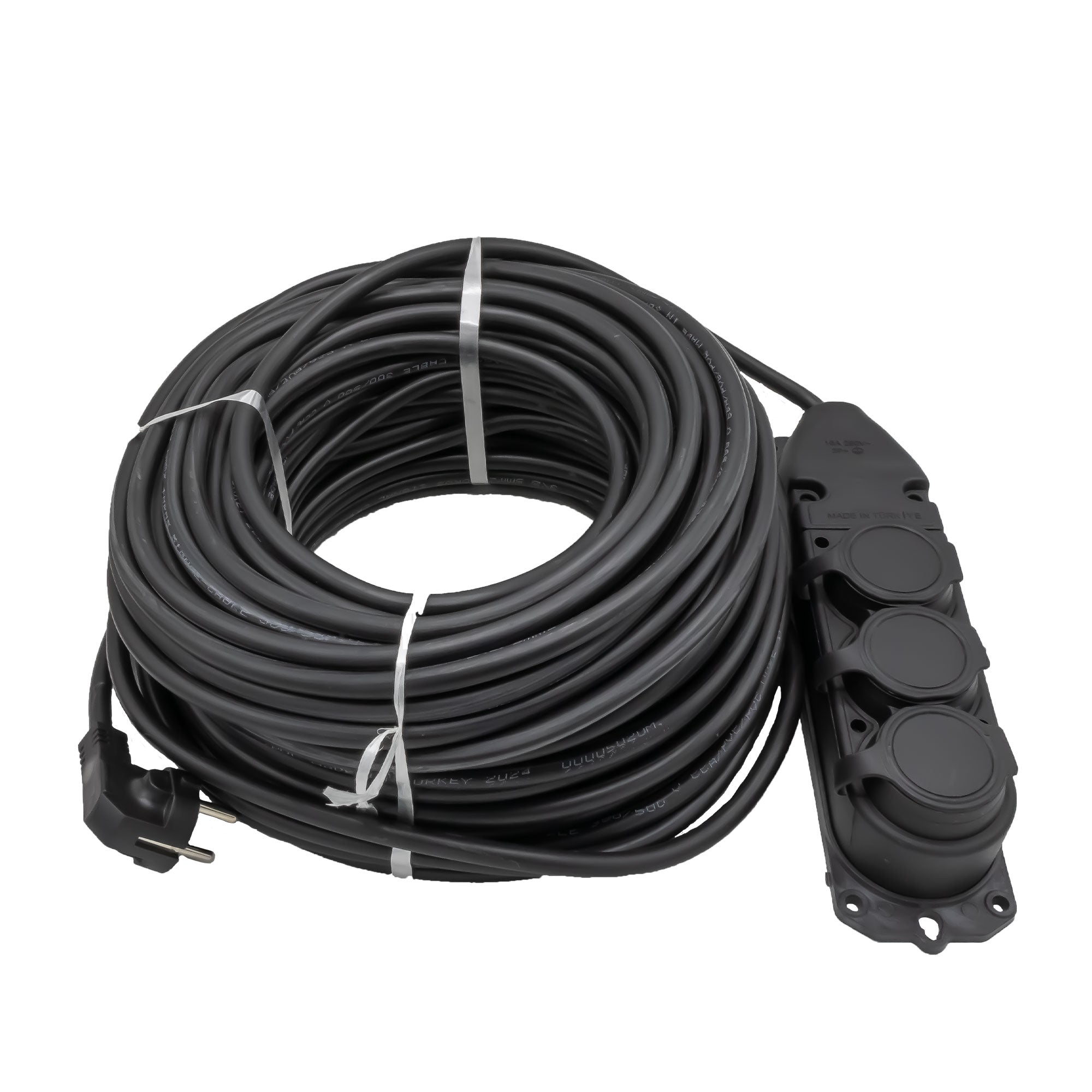 Prelungitor cauciuc 3 prize SGS, 3 x 2,5 mm, 40 m, 250 V, IP44