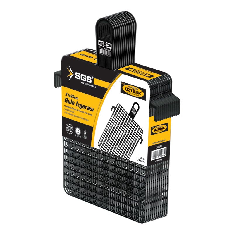 Grilă pentru trafalet, 21 x 29 cm, plastic rezistent, design cu ochiuri dese, previne scurgerile de vopsea