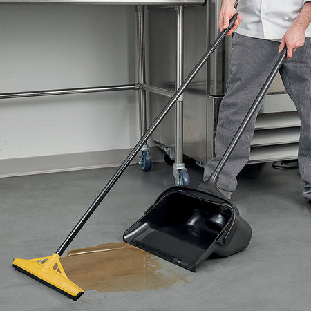 Racletă pardoseală profesională cu teu pentru coadă SGS, cauciuc moale, corp plastic, 40 cm