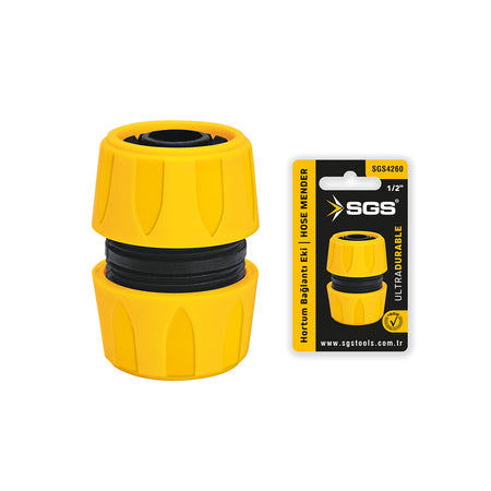 Conector rapid furtun 1/2”, plastic rezistent, sistem etanș de fixare