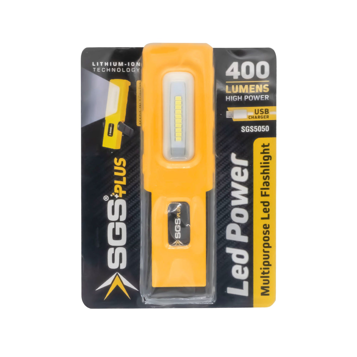 Lanternă LED Reîncărcabilă 400 Lumeni, 3.7V / 1500 mAh Li-Ion, SGS