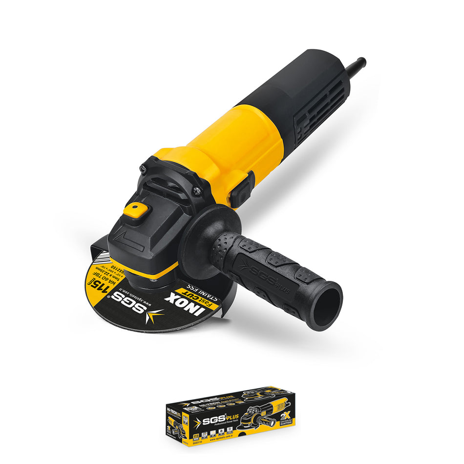 Polizor Unghiular SGS PLUS HI-TECH 115mm, 750W, 11.000 RPM, Filet M14, Profesional, Compact