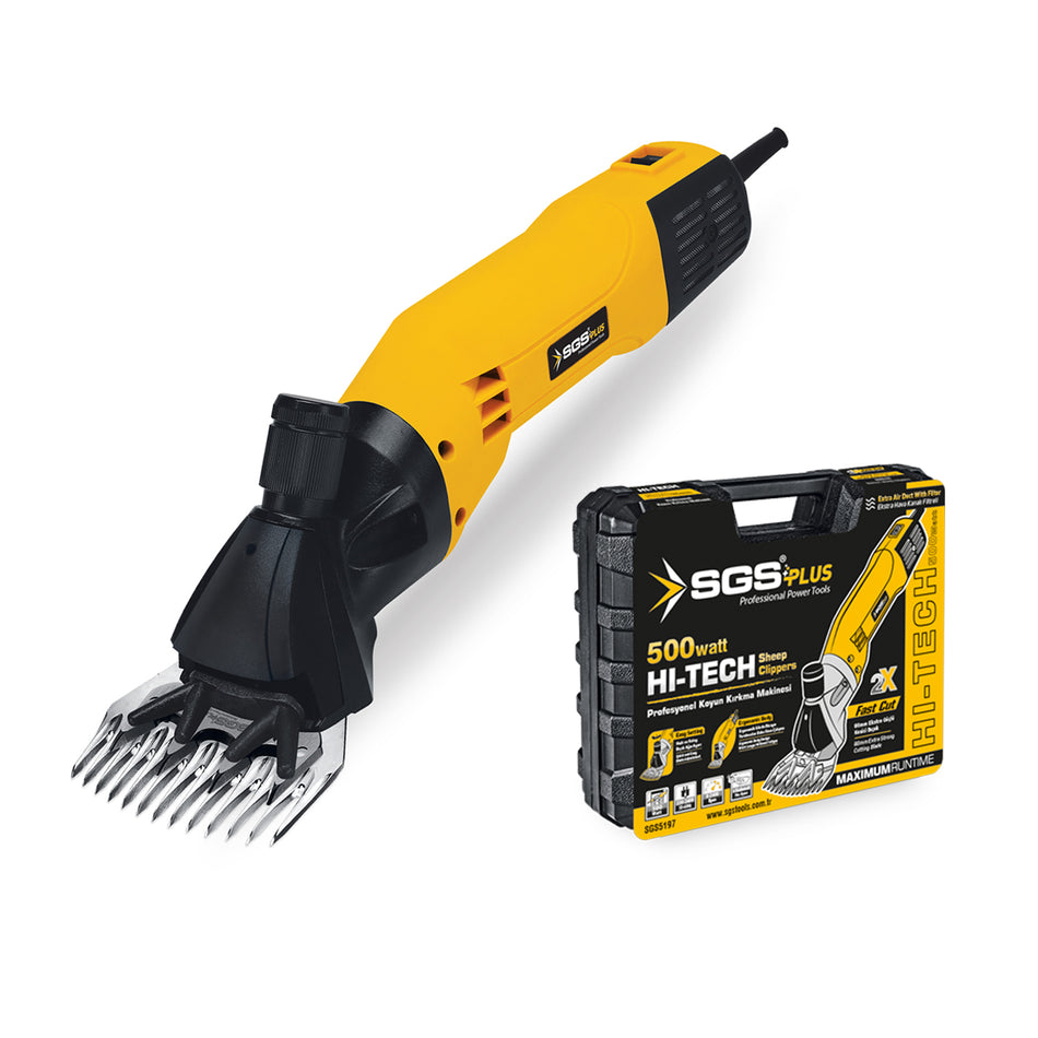 Mașină Tuns Oi SGS PLUS Fast Cut 500W, Lamă 80 mm, 6 Trepte Viteză, Profesională