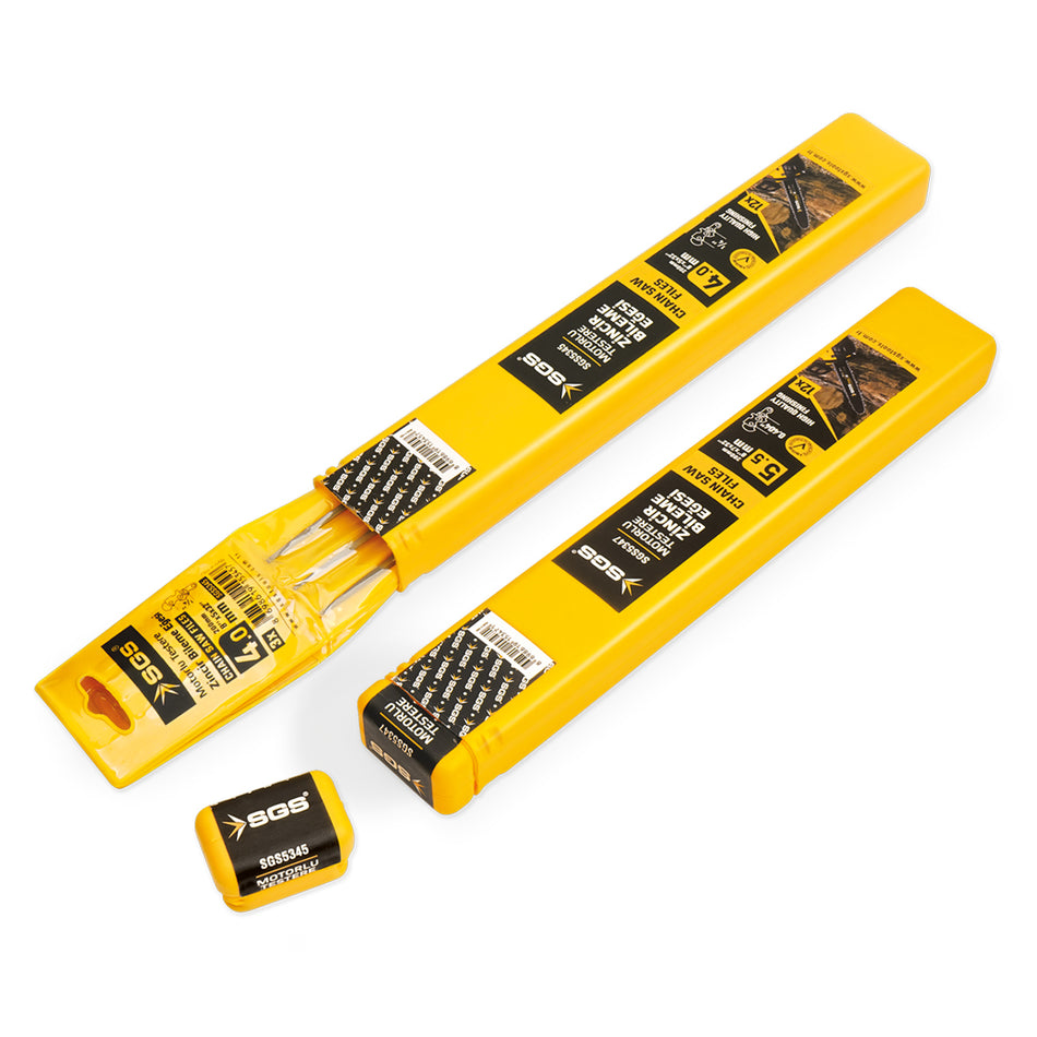 Set pile rotunde 4,0 mm pentru ascuțit și întreținere lanț drujbă SGS5345