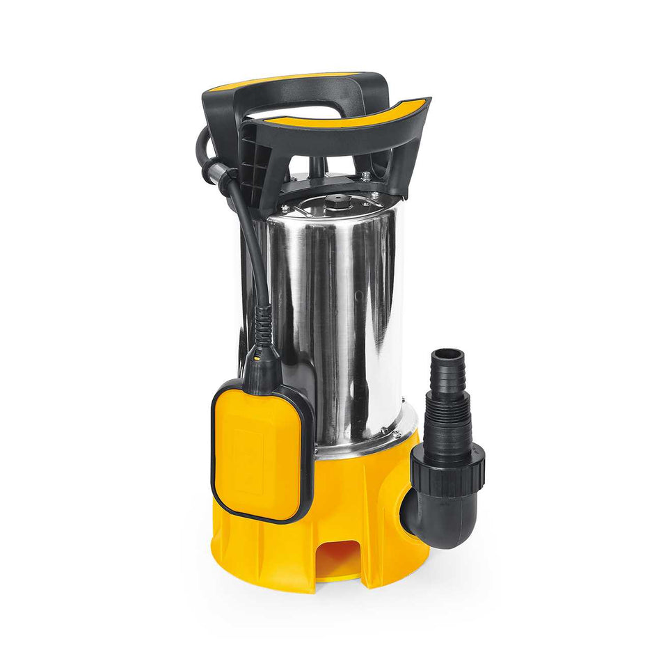 Pompă submersibilă apă murdară SGS PLUS HI-TECH 1100W INOX, debit 15.000 l/h, înălțime refulare 10 m, cablu 10 m