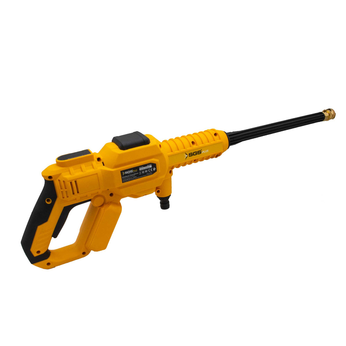 Mașină de spălat cu presiune pe acumulator SGS PLUS HI-TECH 20V, 30 bar (435 PSI), debit 240 l/h, fără baterie și acumulator