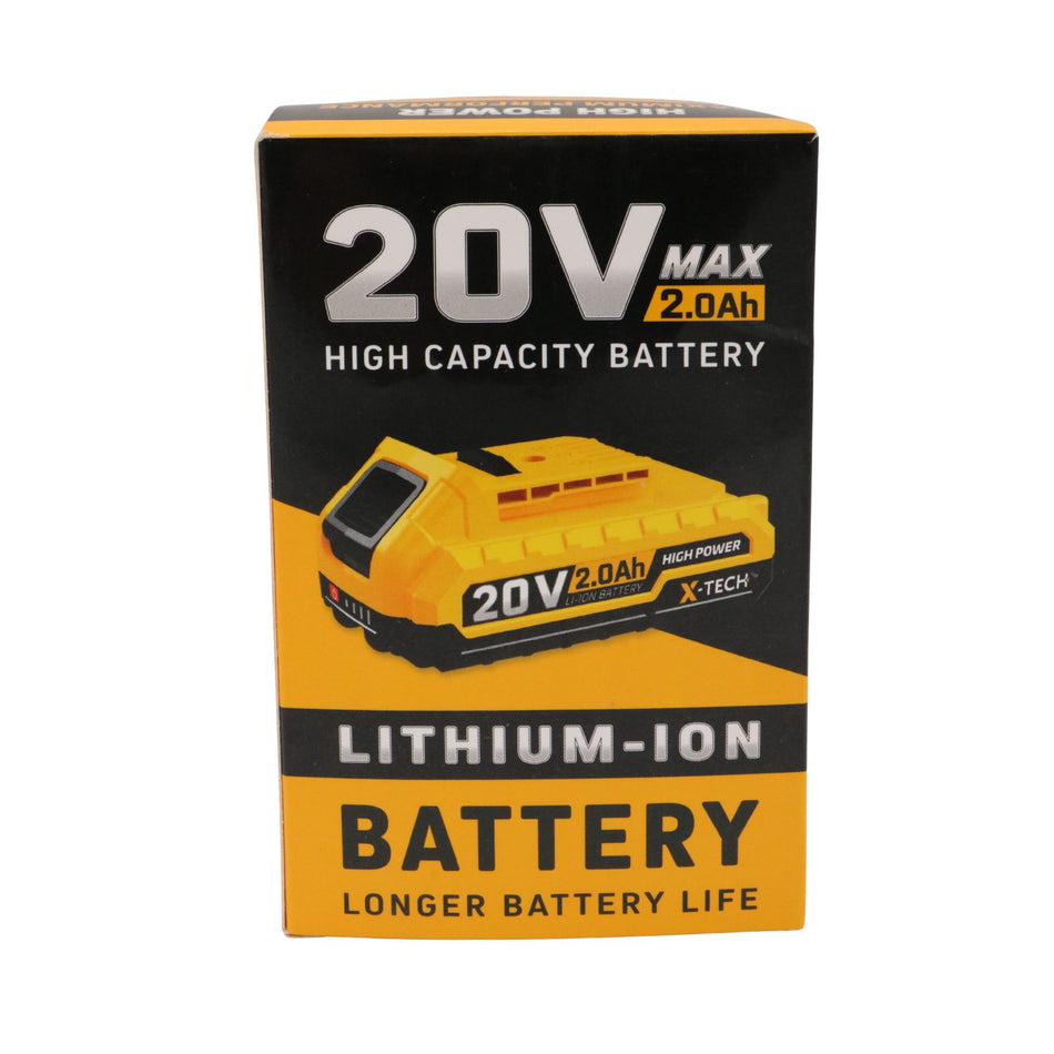 Baterie / Acumulator Li-Ion 20V 2.0Ah SGS PLUS X-TECH, compatibilă cu unelte pe acumulator SGS PLUS