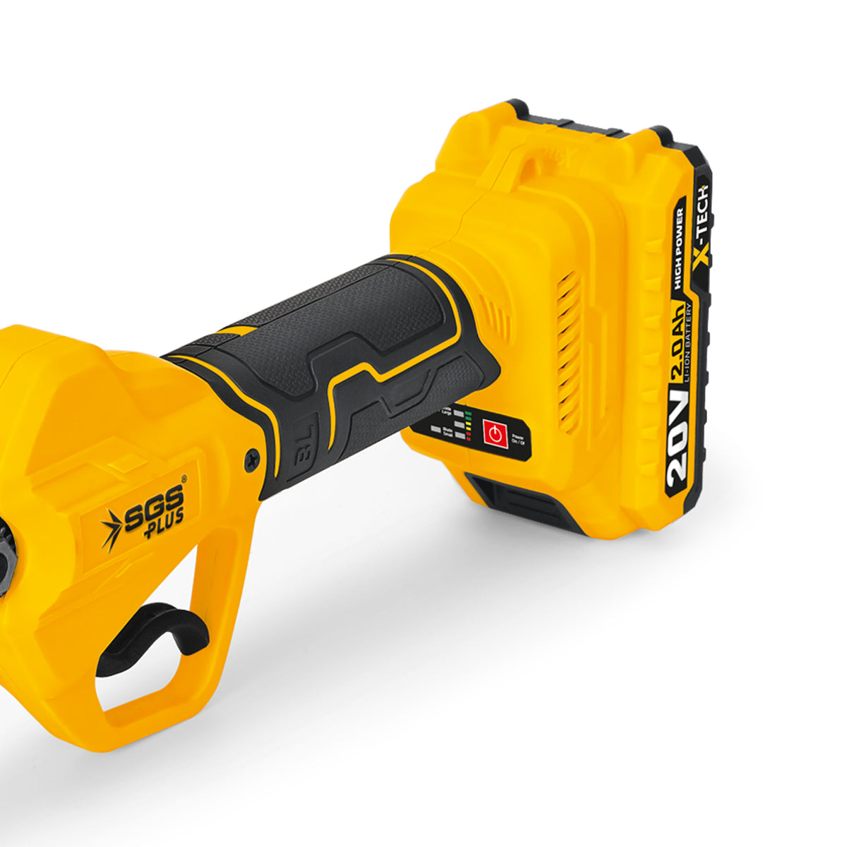 Foarfecă electrică pentru tăiere crengi cu acumulator SGS PLUS 20V, motor brushless, 2 baterii 2.0Ah, lamă SK-5, valiză – SGS5555