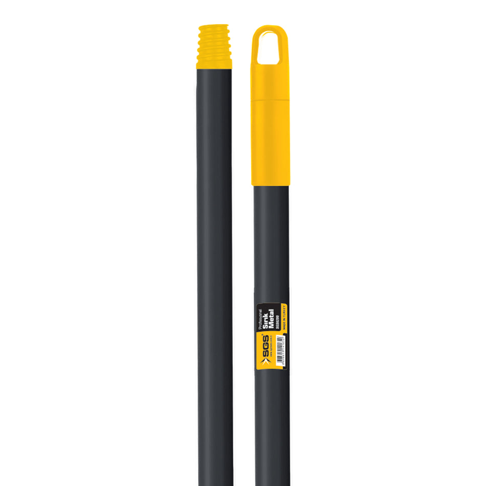 Coada metalică fixă, 150 cm, 0.40 mm grosime, filet universal, mâner plastic ergonomic