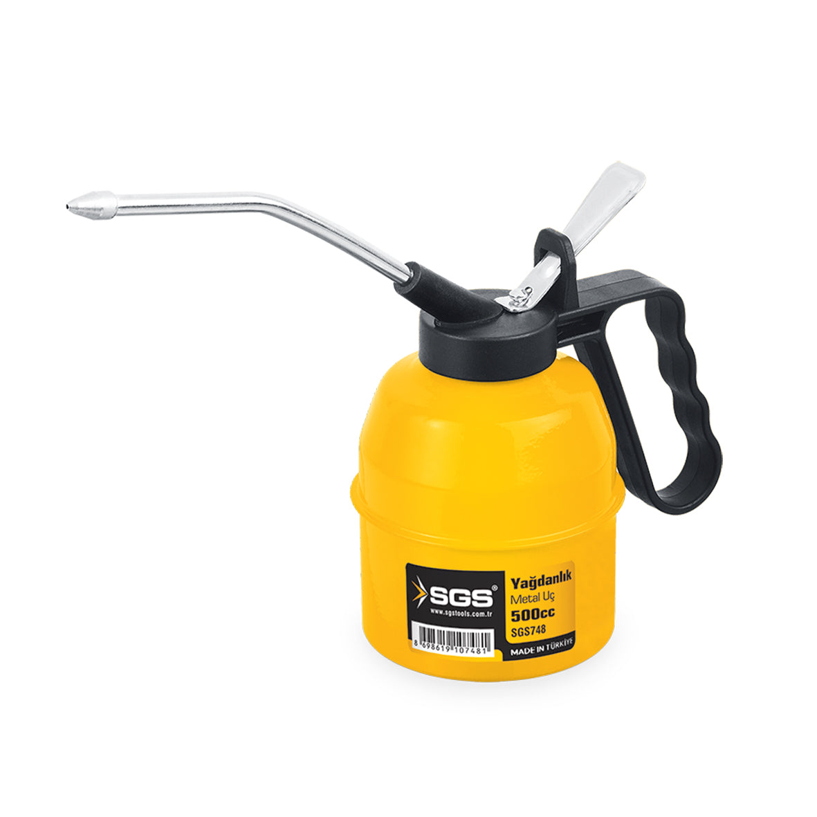 Pompă ulei metalică manuală cu duză rigidă – 500 ml
