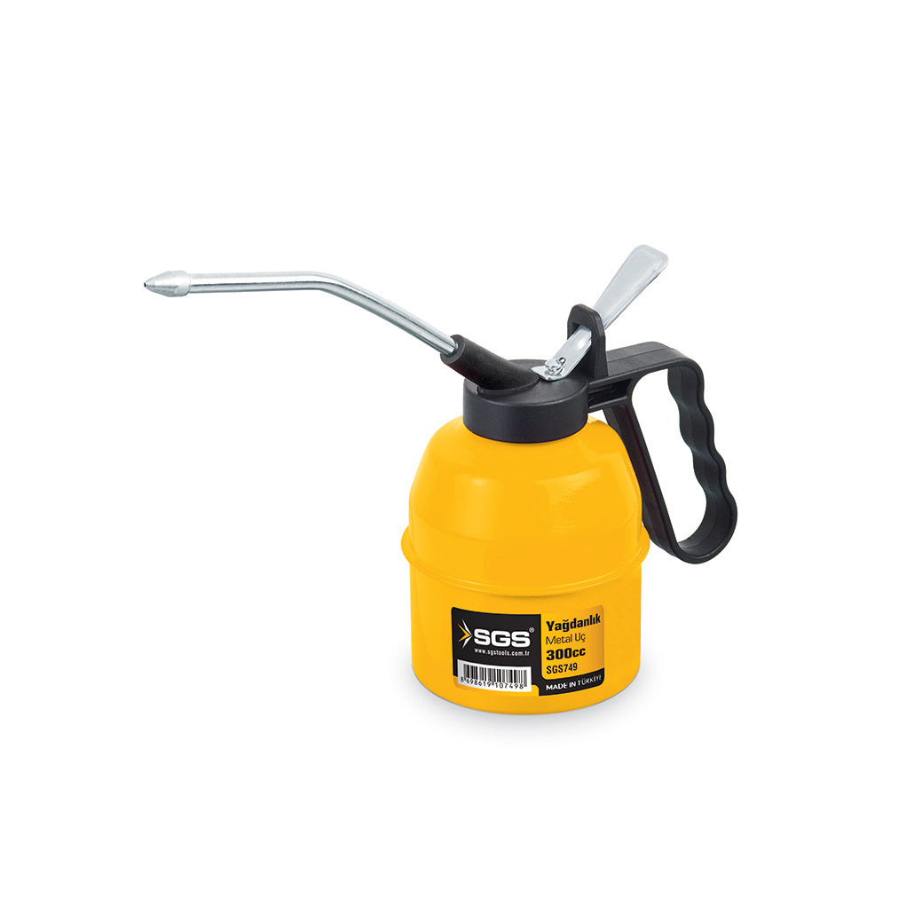 Pompă ulei metalică manuală cu duză rigidă – 300 ml