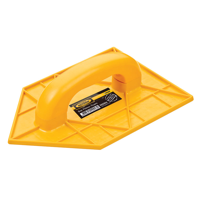 Gletieră triunghiulară, pentru șapă, corp plastic rezistent, mâner ergonomic