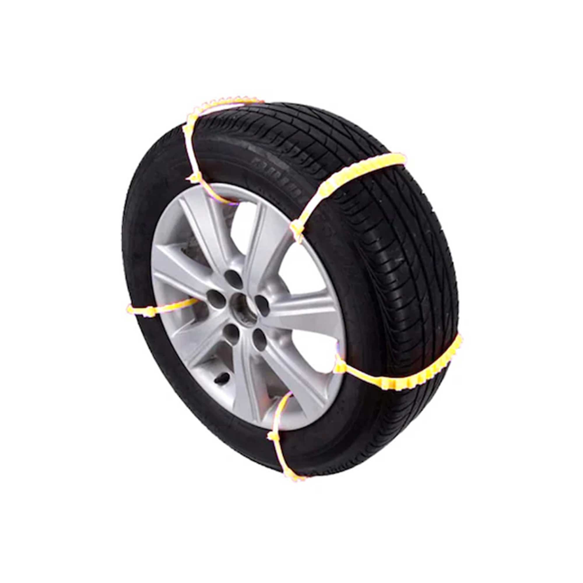 Lanțuri auto din plastic pentru zăpadă – set 10 bucăți, montaj rapid, reutilizabile
