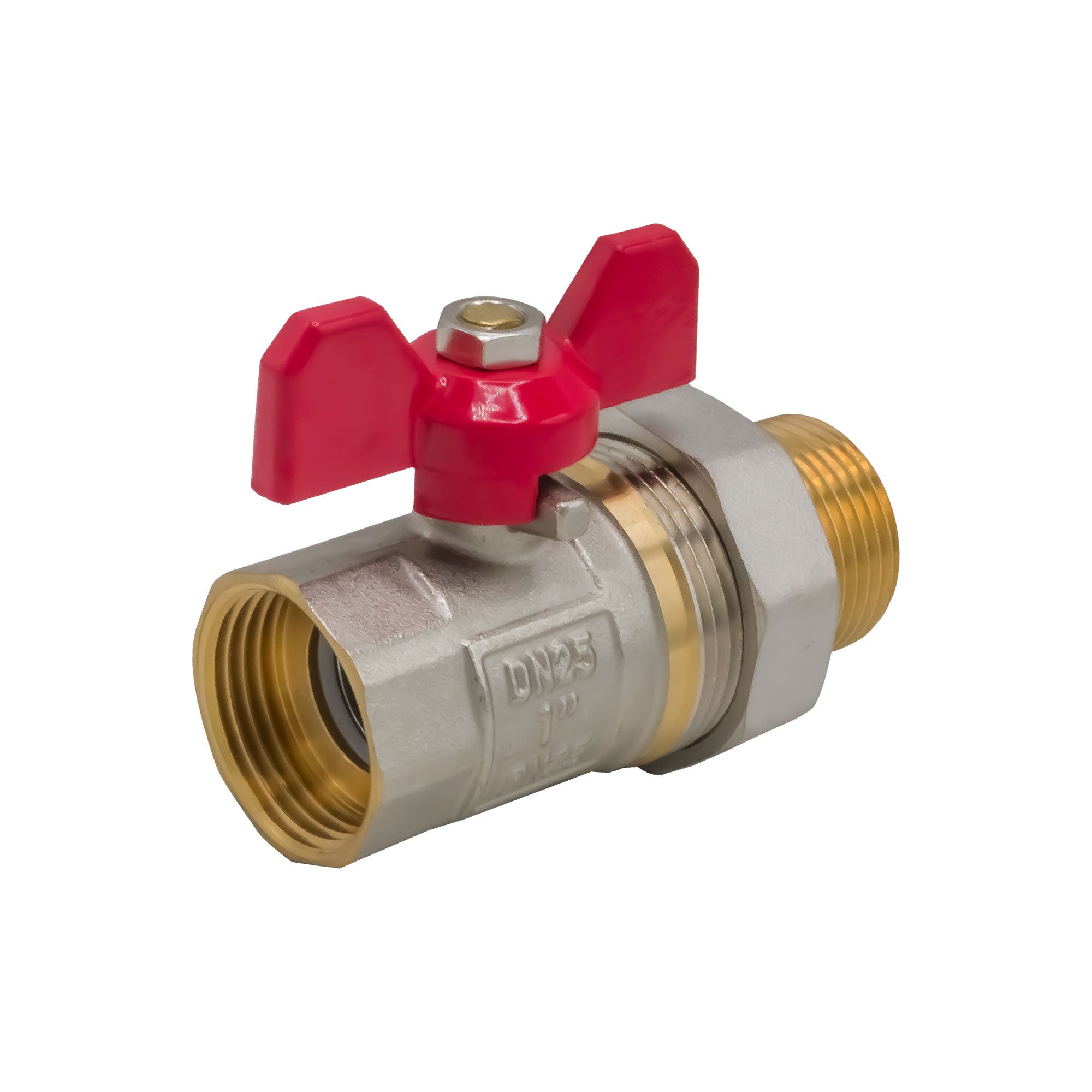 Robinet trecere din bronz cu holender, 1&rdquo;