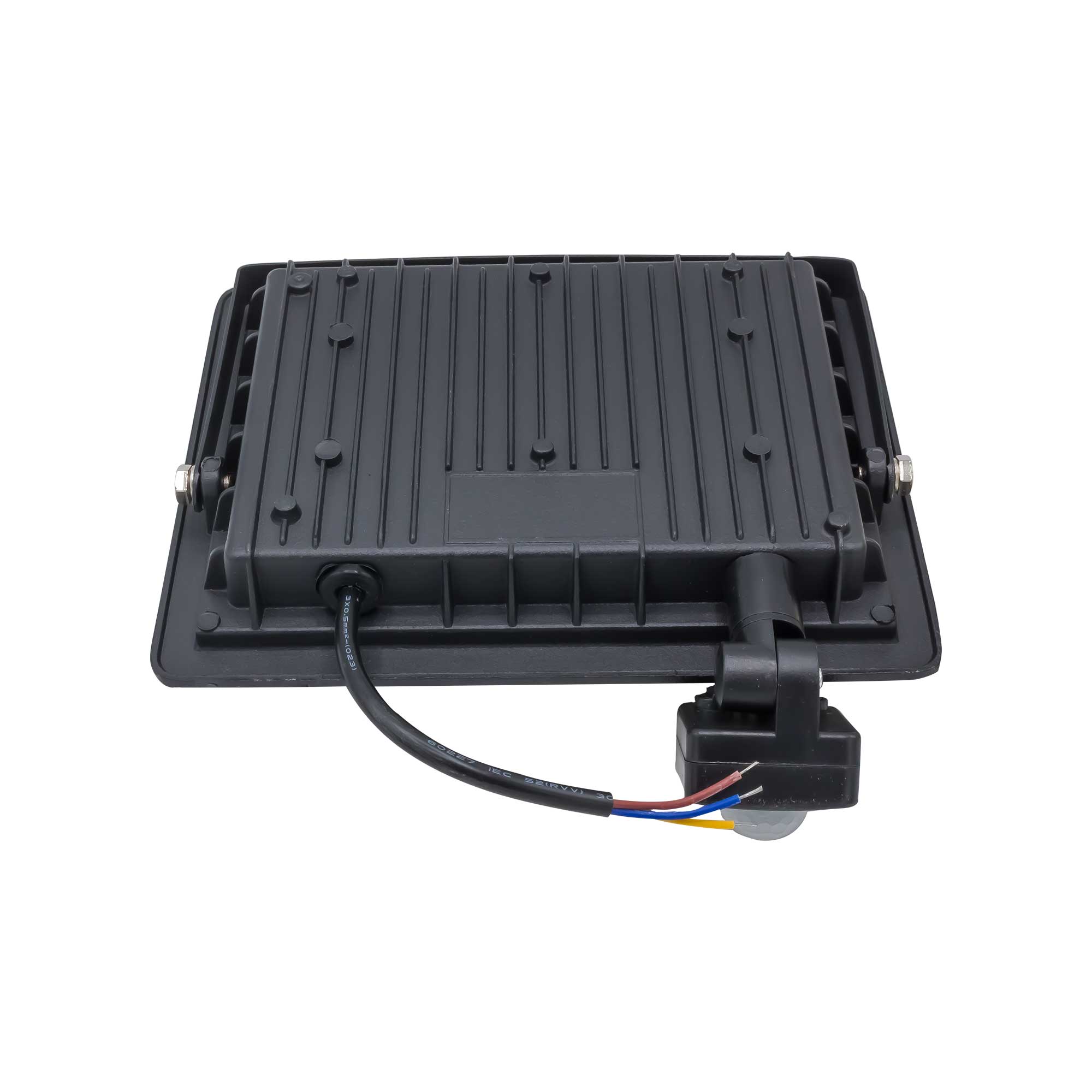 Proiector LED cu senzor de miscare Flood Light, JC-50W, lumina alb rece (6500K), IP66, Aluminiu/Sticla, clasa energetica A