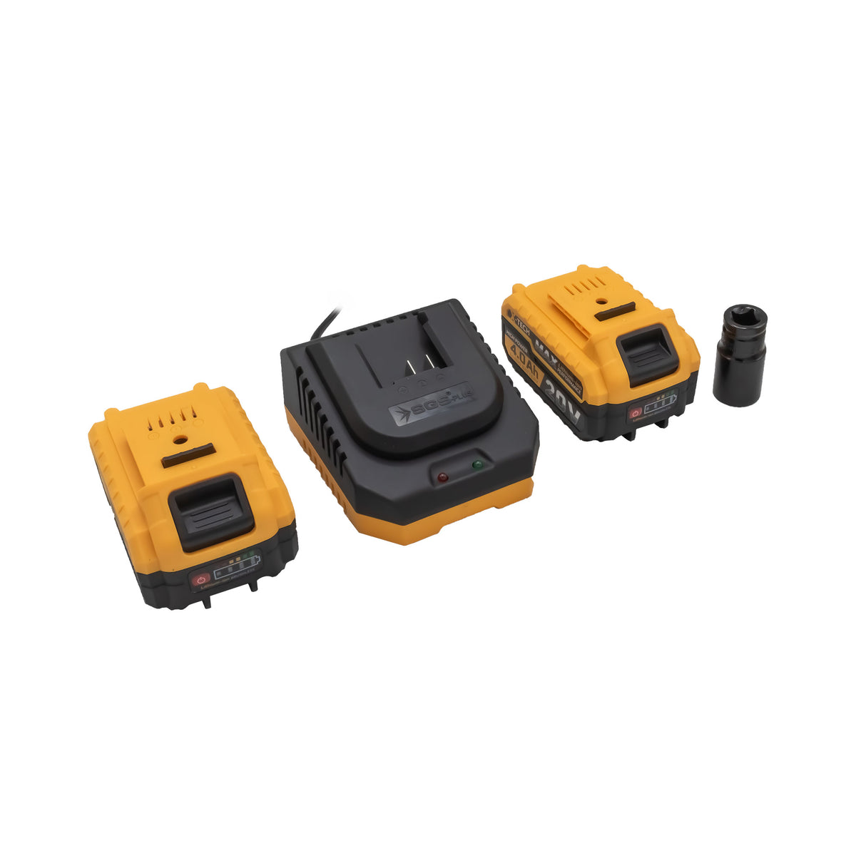 Mașină de înșurubat cu impact, 20V, 330 Nm, Brushless, cu 2 acumulatori – SGS5501