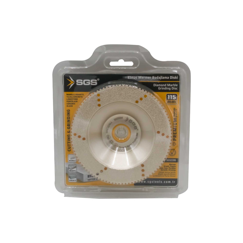 Disc diamantat, SGS, 115 x 22,3 mm, pentru marmură, granit si beton
