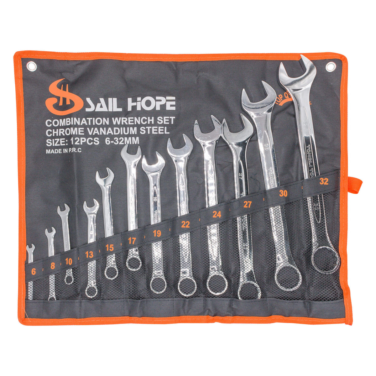 Set chei combinate din oțel CR-V SAILHOPE, 6 – 32 mm (12 piese) – MSA107