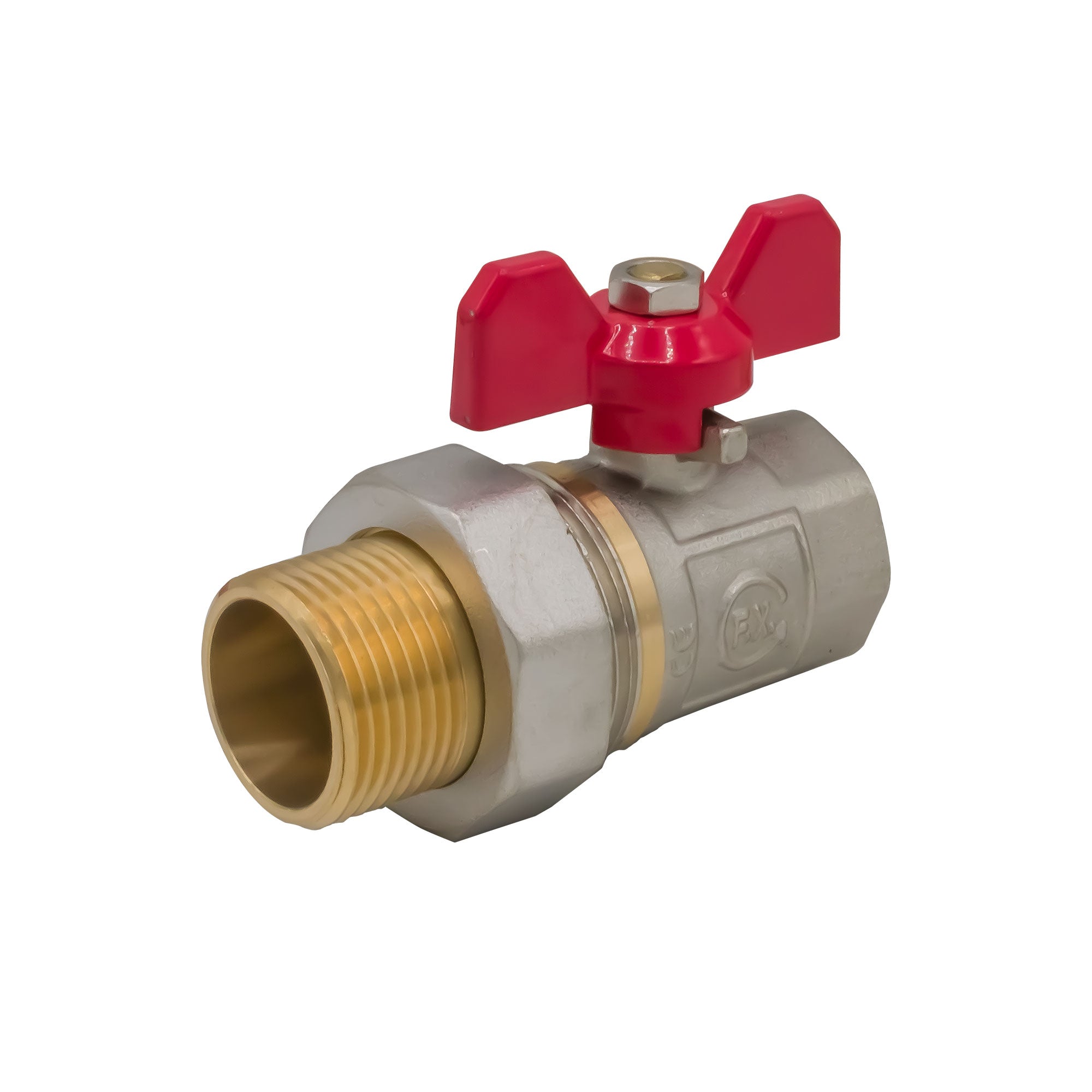 Robinet trecere din bronz cu holender, 1&rdquo;