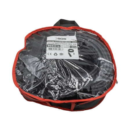 Prelungitor cauciuc 3 prize SGS, 3 x 2,5 mm, 40 m, 250 V, IP44