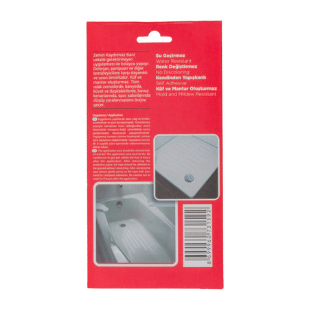 Bandă antiderapantă transparentă 19 mm x 20 cm (10 buc/set) BULMAX – BMX3259