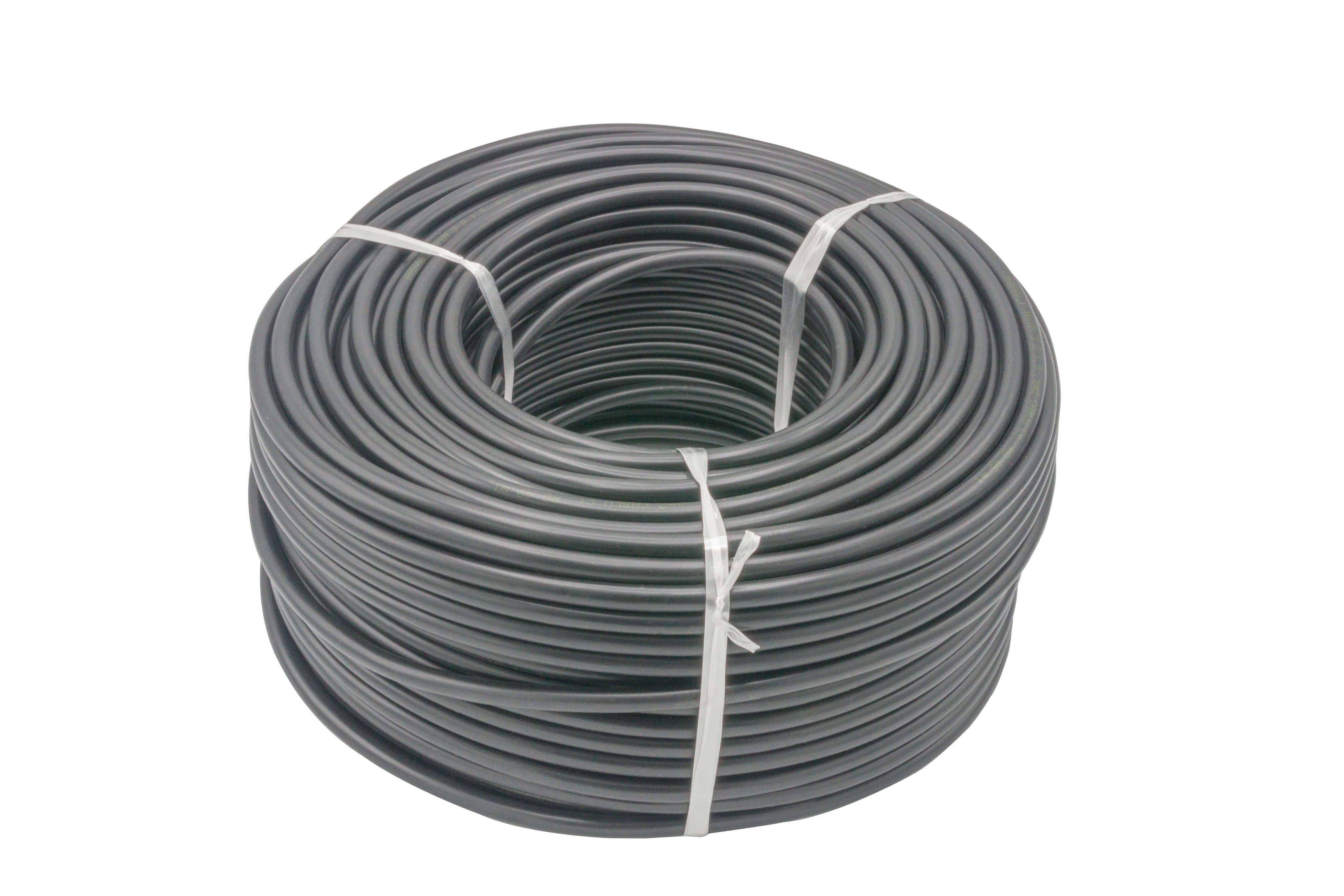 Cablu electric 3 x 1,5 mm², H05VV-F (MYYM), 100 m, negru