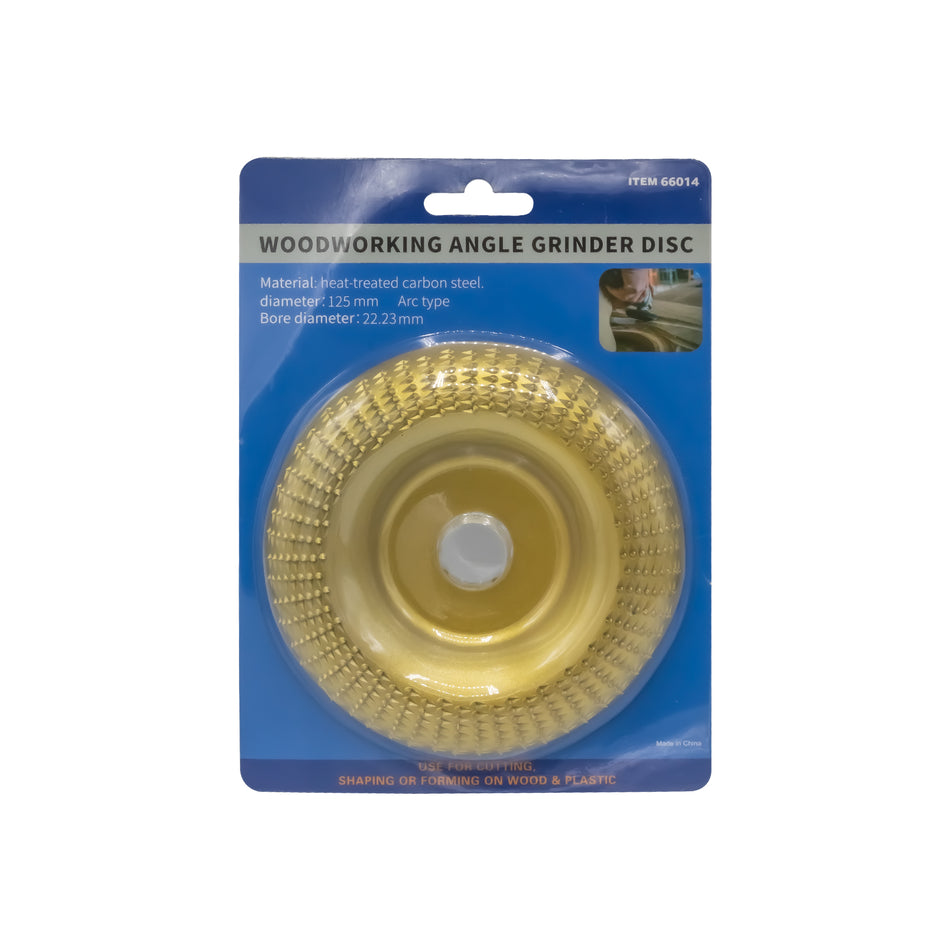 Disc raspă oval mic 125 x 22,23 mm, auriu (66014)