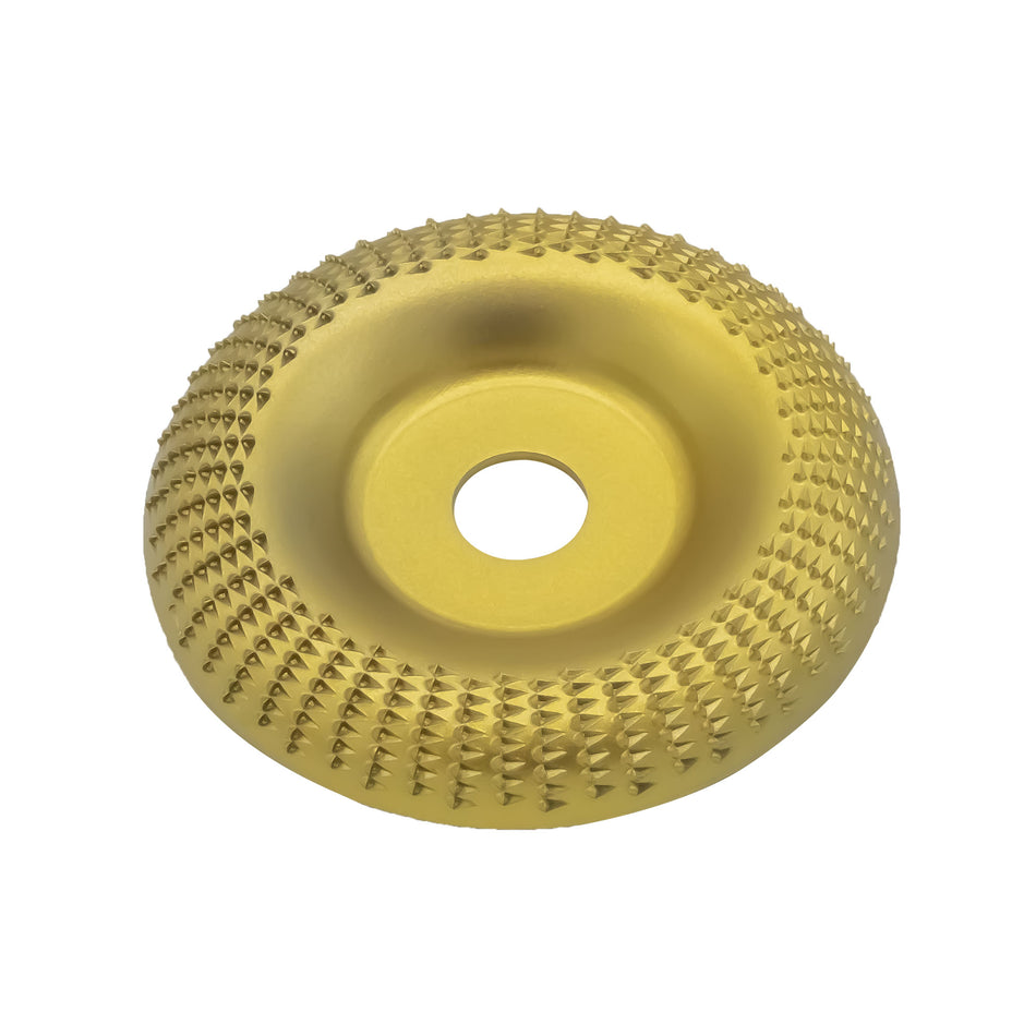 Disc raspă oval mic 125 x 22,23 mm, auriu (66014)