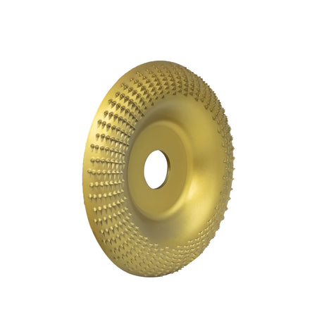 Disc raspă oval mic 125 x 22,23 mm, auriu (66014)