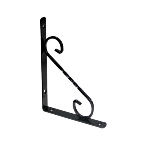 Consolă pentru raft din fier forjat negru No.2, 200 x 150 x 20 mm, Besel
