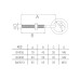 Belciug cu șurub M10 95 x 65 x 35 mm (35/cut), Besel – BA9010