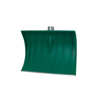 Lopată plastic verde întărită cu inel și bord metalic, 958 g, 460 × 370 mm