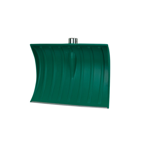 Lopată plastic verde întărită cu inel și bord metalic, 958 g, 460 × 370 mm