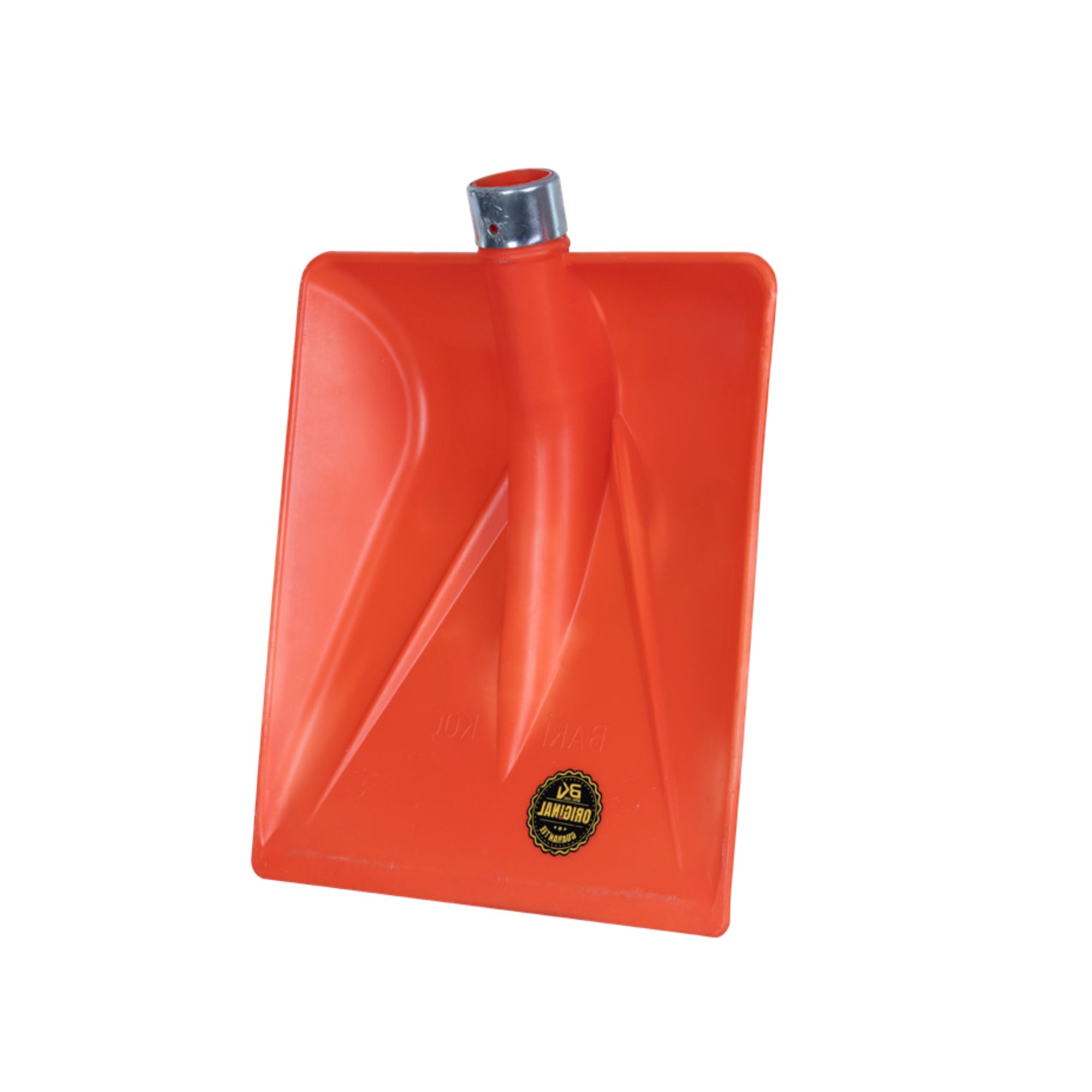 Lopată plastic portocalie întărită cu inel metalic , No.8, 528 g, 325 x 395 mm