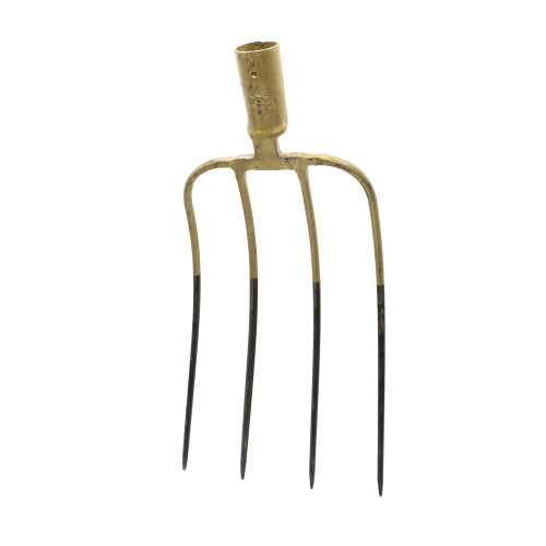 Furcă 4 coarne oțel, galbenă, diametru coadă Ø35 mm – BKI402