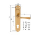 Manere broaste yale auriu-nikel,  225x41 mm
