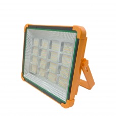 Proiector Solar, Protectie IP66, Incarcare Solara sau de la Retea, Baterie 12000Ah, 336 leduri,5 Moduri de Iluminat, Port USB