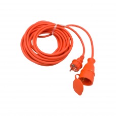 Cablu prelungitor cu conductor din cupru 3 x 1,5, 10M, cu stecher si cupla, portocaliu