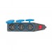 Cap prelungitor negru, 3 priza cu buton  TENPO 29/3A