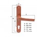 Maner usa termopane maro, PVC, 220X22  mm