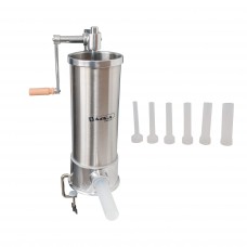 Aparat pentru umplut carnati, 5Kg,2010 MSA, vertical din inox, 6 Palnii Incluse