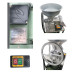 Mașină de tocat carne aluminiu nr. 32 cu motor monofazic 2,5 kW, 220V, cadru negru + cuvă