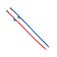 Racord inox flexibil 60 cm, H1/2" - M10, pentru baterie monocomandă