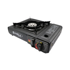 Aragaz camping portabil MSA2032 cu aprindere Piezo, pentru cartuș gaz tip spray, valiză transport inclusă