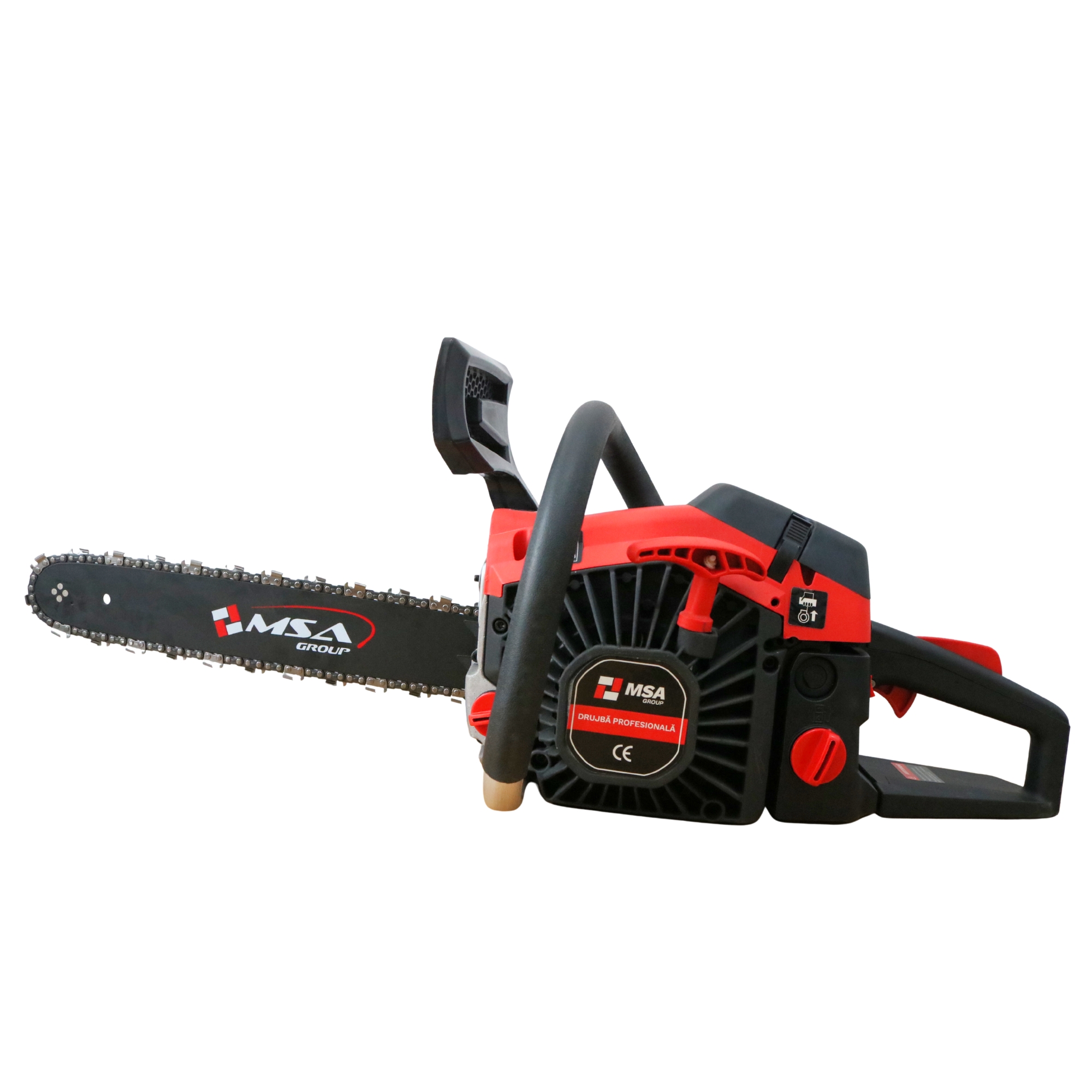 Drujbă pe benzină 58cc, 3.7 kW, lamă 40 cm, model 58-3.7 (2 lame + 2 lanțuri, demaror aluminiu) – MSA2716