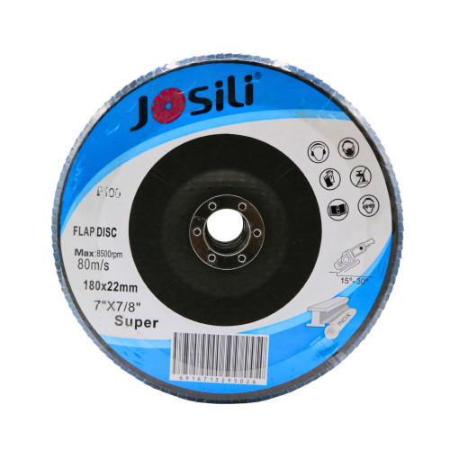 Disc lamelar albastru 180 x 22 mm P100, JOSILI, MSA3317